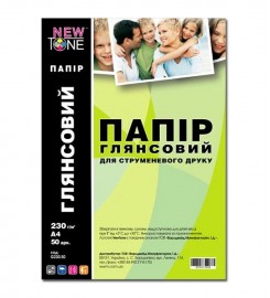 Фотобумага NewTone глянцевая 230 г/м кв, A4, 50 л. G230.50