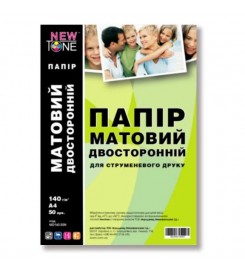 Фотобумага NewTone матовая двухсторонняя 140 г/м кв, A4, 50 л. MD140.50N