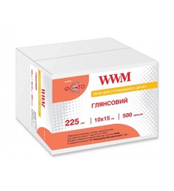 Фотопапір WWM глянсовий 225 г/м кв, 10см x 15см, 500 арк. / G225.F500