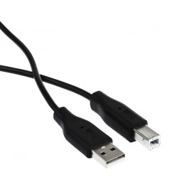 Кабель 2E USB для принтера 2.0 AM / BM DSTP, black чёрный, 1.8m / 2E-W-3169m1.8