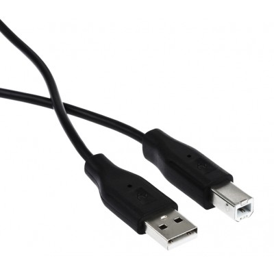 Кабель 2E USB для принтера 2.0 AM / BM DSTP, black чёрный, 1.8m / 2E-W-3169m1.8 Кабель 2E USB для принтера 2.0 AM / BM DSTP, black чёрный, 1.8m / 2E-W-3169m1.8