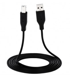 Кабель 2E USB для принтера 2.0 AM / BM DSTP, black чёрный, 1.8m / 2E-W-3169m1.8