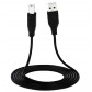 Кабель 2E USB для принтера 2.0 AM / BM DSTP, black чёрный, 1.8m / 2E-W-3169m1.8 с быстрой доставкой