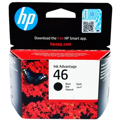 Картридж HP 46 Black, Deskjet Ink Advantage 2520 / CZ637AE