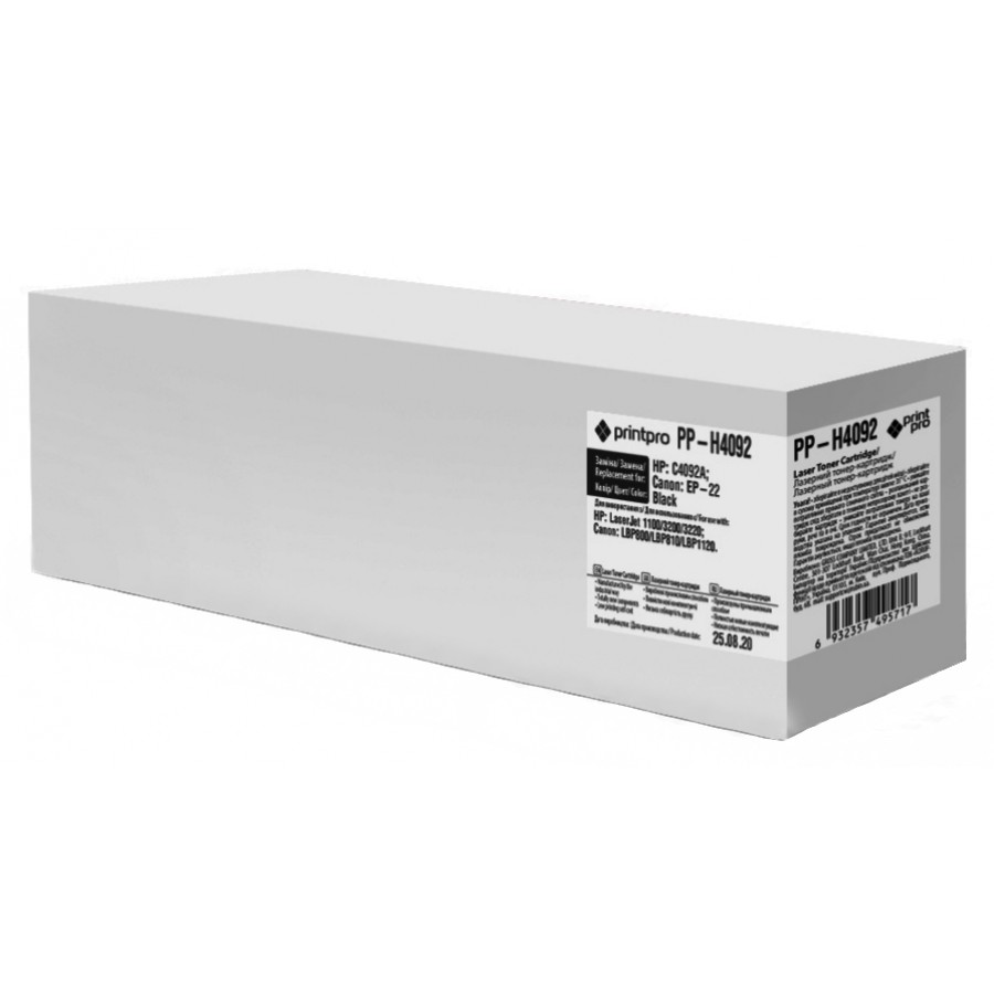 Картридж тонерный PrintPro HP LJ1100 / LJ3200  Black Чёрный 2.5K / PP-H4092 с быстрой доставкой