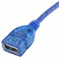 Кабель-удлинитель, силиконовый экранированный USB 2.0 AM/AF 28AWG + 24AWG с ферритовым кольцом 5 м с быстрой доставкой