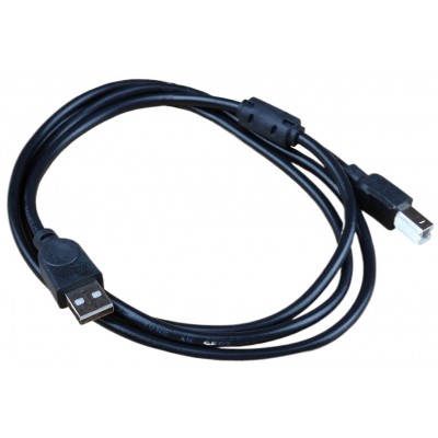 Кабель USB для принтера 2.0 AM / BM, black чёрный, 1.5m / PEAMBM1.5M Кабель USB для принтера 2.0 AM / BM, black чёрный, 1.5m / PEAMBM1.5M