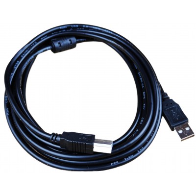 Кабель USB для принтера 2.0 AM / BM, black чёрный, 3m / PEAMBM3M Кабель USB для принтера 2.0 AM / BM, black чёрный, 3m / PEAMBM3M