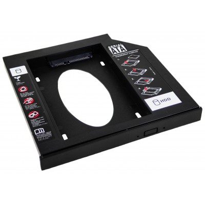 Кишеня для встановлення другого жорсткого диска SATA 3.0 у відсік DVD 9.5 мм SATA, optibay caddy / PEKGD95 Кишеня для встановлення другого жорсткого диска SATA 3.0 у відсік DVD 9.5 мм SATA, optibay caddy / PEKGD95