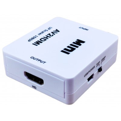 Перехідник AV RCA - HDMI відео, аудіо, FullHD 1080p / AV2HDMI-W Перехідник AV RCA - HDMI відео, аудіо, FullHD 1080p / AV2HDMI-W