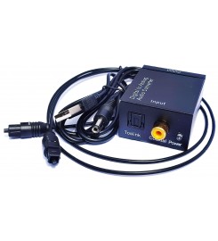 Конвертер звука оптический Digital to analog Audio цифровой в аналоговый преобразователь для телевизора Конвертер звука оптический Digital to analog Audio цифровой в аналоговый преобразователь для телевизора