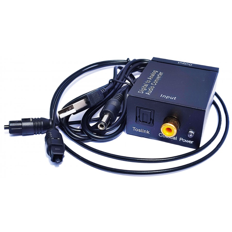 Конвертер звука оптический Digital to analog Audio цифровой в аналоговый преобразователь для телевизора з швидкою доставкою