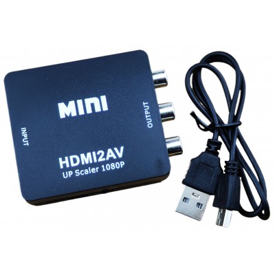 Перехідник hdmi на тюльпан (AV) MINI HDMI2AV конвертер відеосигналу hdmi в av (RCA) (NS) Перехідник hdmi на тюльпан (AV) MINI HDMI2AV конвертер відеосигналу hdmi в av (RCA) (NS)