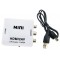Перехідник hdmi на тюльпан AV MINI HDMI2AV конвертер відеосигналу hdmi в av RCA NS