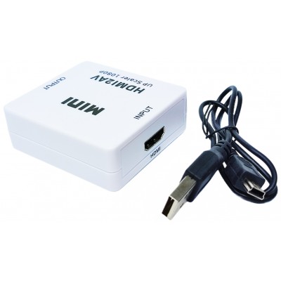 Перехідник hdmi на тюльпан AV MINI HDMI2AV конвертер відеосигналу hdmi в av RCA NS Перехідник hdmi на тюльпан AV MINI HDMI2AV конвертер відеосигналу hdmi в av RCA NS