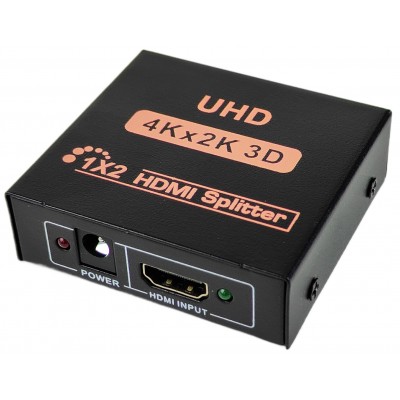 Активний HDMI 1x2 Splitter розгалужувач HDTV 4Kx2K, 3D Активний HDMI 1x2 Splitter розгалужувач HDTV 4Kx2K, 3D