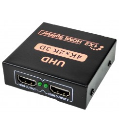 Активний HDMI 1x2 Splitter розгалужувач HDTV 4Kx2K, 3D Активний HDMI 1x2 Splitter розгалужувач HDTV 4Kx2K, 3D