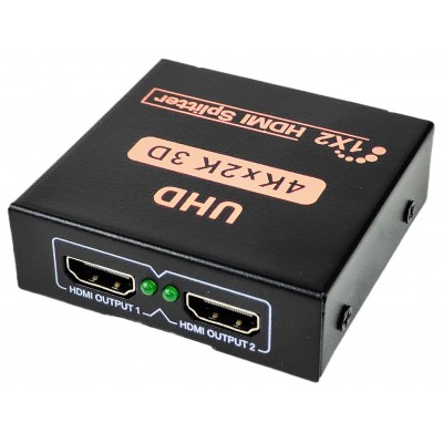 Активний HDMI 1x2 Splitter розгалужувач HDTV 4Kx2K, 3D Активний HDMI 1x2 Splitter розгалужувач HDTV 4Kx2K, 3D