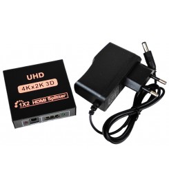 Активний HDMI 1x2 Splitter розгалужувач HDTV 4Kx2K, 3D Активний HDMI 1x2 Splitter розгалужувач HDTV 4Kx2K, 3D