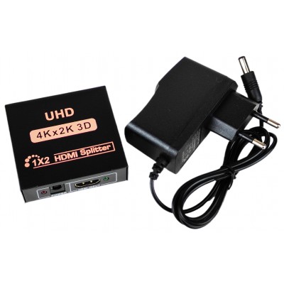 Активний HDMI 1x2 Splitter розгалужувач HDTV 4Kx2K, 3D Активний HDMI 1x2 Splitter розгалужувач HDTV 4Kx2K, 3D