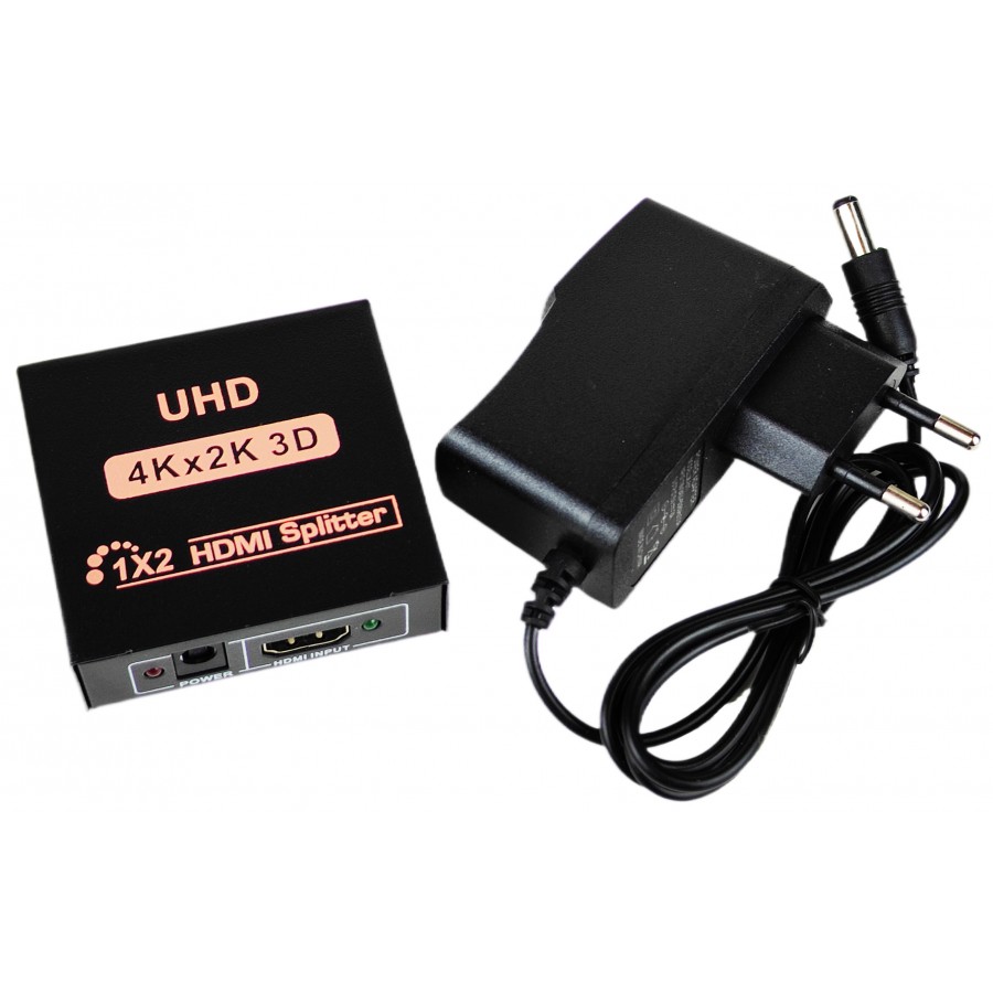 Активний HDMI 1x2 Splitter розгалужувач HDTV 4Kx2K, 3D з швидкою доставкою
