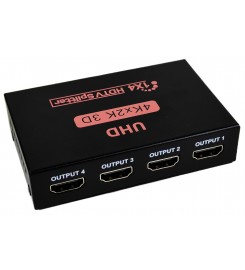 Активний HDMI 1x4 Splitter розгалужувач HDTV 4Kx2K, 3D Активний HDMI 1x4 Splitter розгалужувач HDTV 4Kx2K, 3D