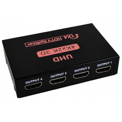 Активний HDMI 1x4 Splitter розгалужувач HDTV 4Kx2K, 3D Активний HDMI 1x4 Splitter розгалужувач HDTV 4Kx2K, 3D