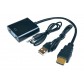 Переходник HDMI VGA c звуком, конвертер hdmi vga, адаптер hdmi vga с быстрой доставкой