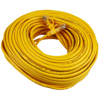 Патч-корд литой 30 метров RJ-45 желтый / PK-30MY Патч-корд литой 30 метров RJ-45 желтый / PK-30MY