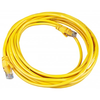 Патч-корд литой 5 метров RJ-45 желтый / PK-5MY Патч-корд литой 5 метров RJ-45 желтый / PK-5MY