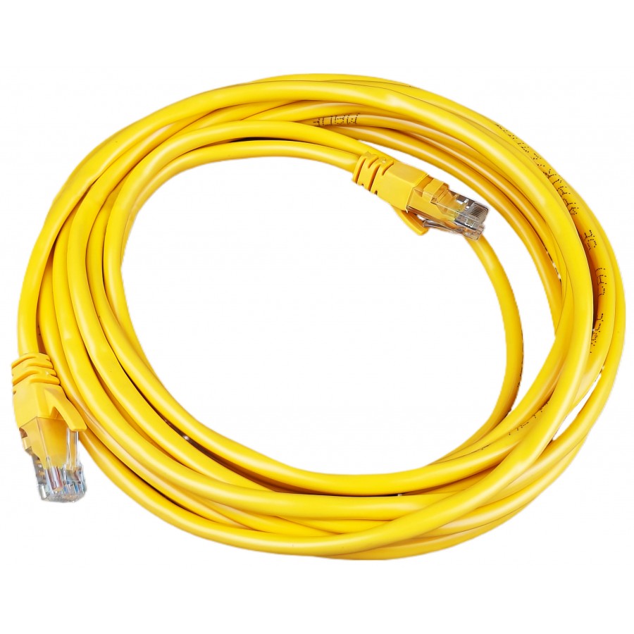 Патч-корд литой 5 метров RJ-45 желтый / PK-5MY с быстрой доставкой