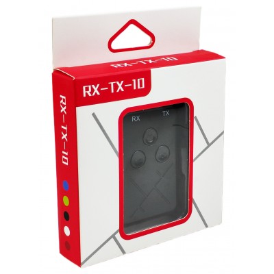 Bluetooth аудіоадаптер RX-TX-10 — передавач і приймач 2 в 1 з акумулятором Bluetooth аудіоадаптер RX-TX-10 — передавач і приймач 2 в 1 з акумулятором