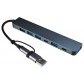 Концентратор USB3.0 & USB-C / USB3.0 & USB2.0 Hub 7 в 1 Алюминиевый USB-адаптер с быстрой доставкой Концентратор USB3.0 & USB-C / USB3.0 & USB2.0 Hub 7 в 1 Алюминиевый USB-адаптер с быстрой доставкой