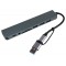 Универсальный концентратор USB-хаб 8 в 1, USB 3.0/2.0, Type-C, SD/TF кардридер / USB3.0HUB8P