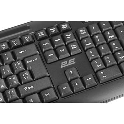 Клавиатура мембранная 2E KM1040 104key, USB-A, EN / UK / RU, BLACK чёрный / 2E-KM1040UB Клавиатура мембранная 2E KM1040 104key, USB-A, EN / UK / RU, BLACK чёрный / 2E-KM1040UB