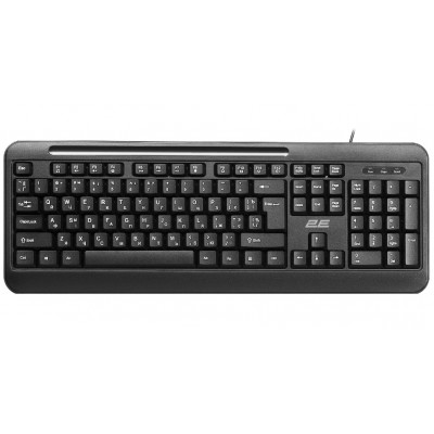 Клавиатура мембранная 2E KM1040 104key, USB-A, EN / UK / RU, BLACK чёрный / 2E-KM1040UB Клавиатура мембранная 2E KM1040 104key, USB-A, EN / UK / RU, BLACK чёрный / 2E-KM1040UB
