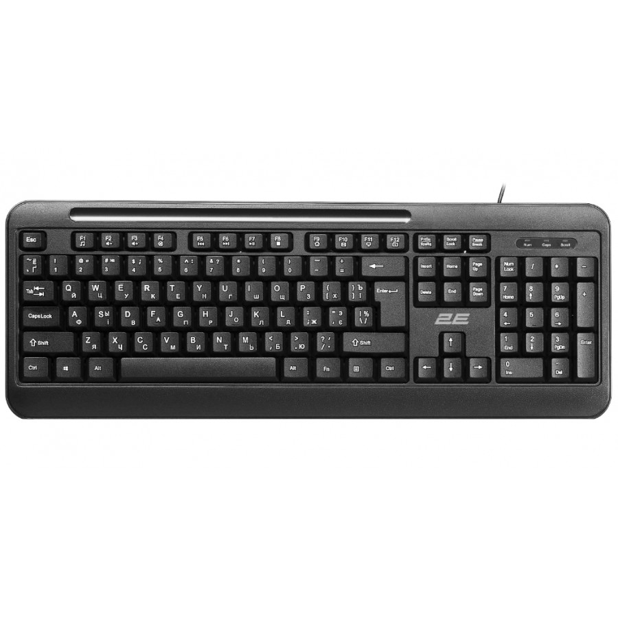 Клавиатура мембранная 2E KM1040 104key, USB-A, EN / UK / RU, BLACK чёрный / 2E-KM1040UB с быстрой доставкой