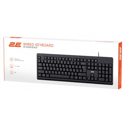 Клавиатура мембранная 2E KS108 104key, USB-A, EN / UK / RU, BLACK чёрный / 2E-KS108UB Клавиатура мембранная 2E KS108 104key, USB-A, EN / UK / RU, BLACK чёрный / 2E-KS108UB