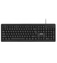 Клавіатура мембранна 2E KS108 104key, USB-A, EN / UK / RU, BLACK чорний / 2E-KS108UB