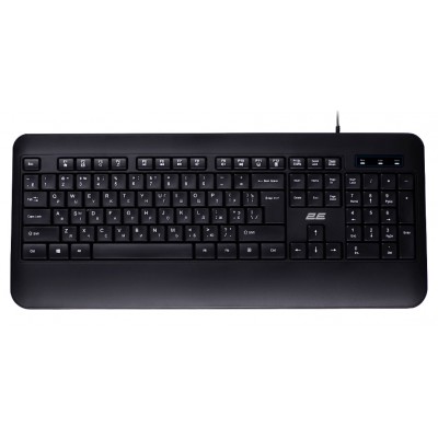 Клавиатура мембранная 2E KS109 104key, USB-A, EN / UK / RU, BLACK чёрный / 2E-KS109UB Клавиатура мембранная 2E KS109 104key, USB-A, EN / UK / RU, BLACK чёрный / 2E-KS109UB