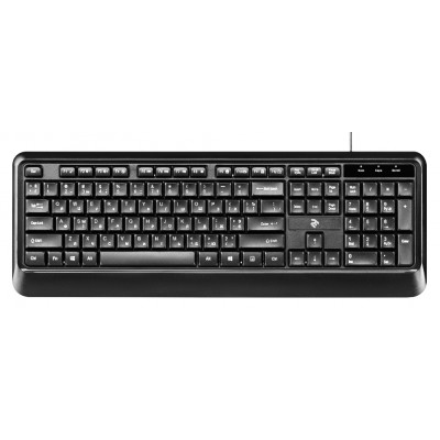 Клавіатура мембранна 2E KS130 105key, USB-A, EN / UK / RU, BLACK чорний / 2E-KS130UB Клавіатура мембранна 2E KS130 105key, USB-A, EN / UK / RU, BLACK чорний / 2E-KS130UB