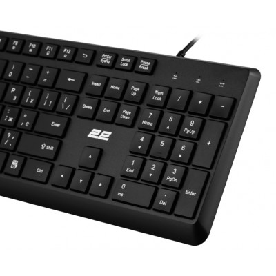 Комплект клавиатура и мышка 2E MK405, USB-A, EN / UK, BLACK чёрный / 2E-MK405UBK Комплект клавиатура и мышка 2E MK405, USB-A, EN / UK, BLACK чёрный / 2E-MK405UBK