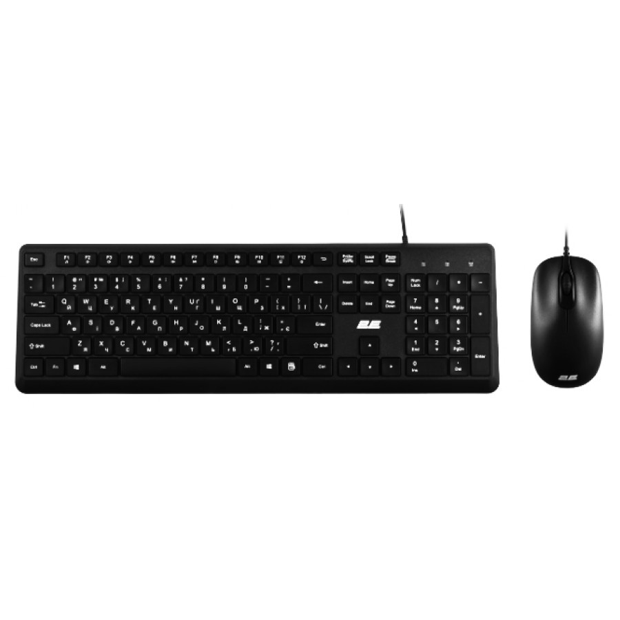 Комплект клавиатура и мышка 2E MK405, USB-A, EN / UK, BLACK чёрный / 2E-MK405UBK с быстрой доставкой