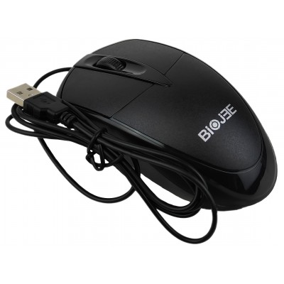 Эргономичная компьютерная проводная мышь BIOJEE E100 Black 3D DPI для ноутбуков, настольных компьютеров Эргономичная компьютерная проводная мышь BIOJEE E100 Black 3D DPI для ноутбуков, настольных компьютеров