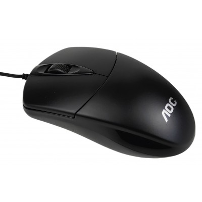 Проводная оптическая мышь AOC MS121 Black для ноутбуков, настольных компьютеров Проводная оптическая мышь AOC MS121 Black для ноутбуков, настольных компьютеров