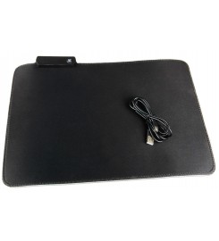 Килимок для комп'ютерної мишки з RGB-підсвіткою RGB-01 350×250 мм Black / RGB-013525B