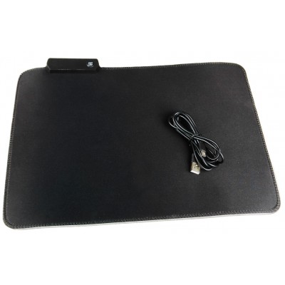 Коврик для компьютерной мышки c RGB подсветкой RGB-01 350*250 мм Black / RGB-013525B Коврик для компьютерной мышки c RGB подсветкой RGB-01 350*250 мм Black / RGB-013525B