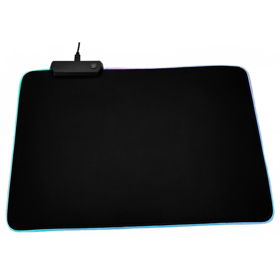 Коврик для компьютерной мышки c RGB подсветкой RGB-01 350*250 мм Black / RGB-013525B с быстрой доставкой