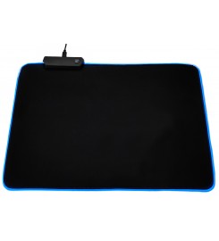 Килимок для комп'ютерної мишки з RGB-підсвіткою RGB-01 350×250 мм Black / RGB-013525B