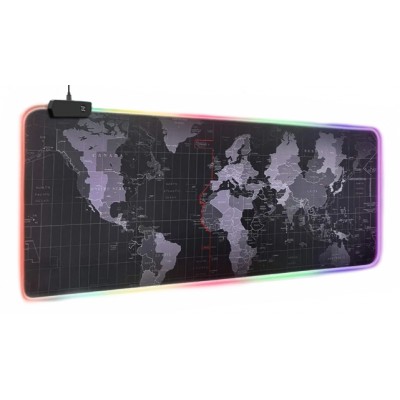 Коврик для компьютерной мышки c принтом и RGB подсветкой RGB-01 800*300 мм Black / RGB-018030P Коврик для компьютерной мышки c принтом и RGB подсветкой RGB-01 800*300 мм Black / RGB-018030P